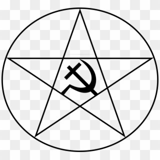 Coven Of The Cross And Sickle - Regular Pentagon With Diagonals, HD Png Download
