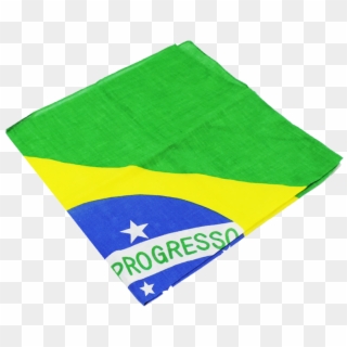 Lenço Bandeira Do Brasil - Lenço Bandana Brasil, HD Png Download