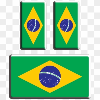 Adesivo Bandeiro Brasil - Brazil Flag, HD Png Download