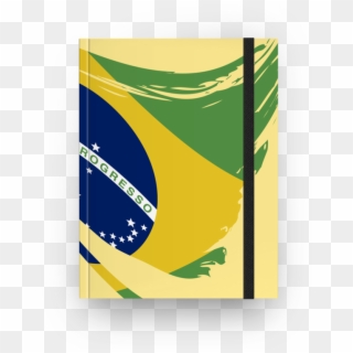 Caderno Bandeira Do Brasil I De Lemon Pepperna - Graphic Design, HD Png Download