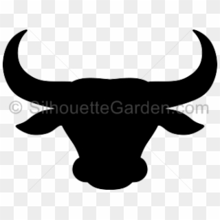 Bulls Clipart Bull Head - Buffalo Head Silhouette Png, Transparent Png
