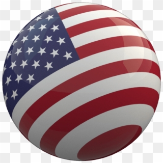 Bandeira Eua Png - Globo Bandeira Estados Unidos, Transparent Png