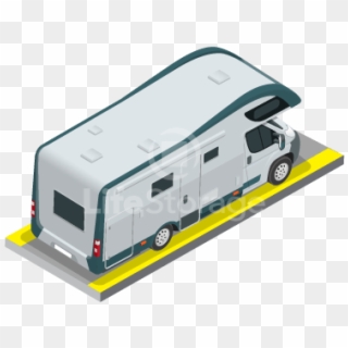 10' X 26' Outdoor Rv Parking At Life Storage - Model Car, HD Png Download