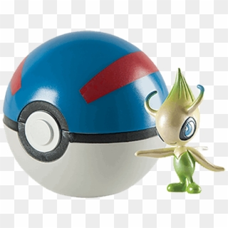 Celebi & Great Ball Clip N Carry Mythical Poke Ball, HD Png Download