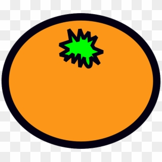 Food, Fruit, Cartoon, Round, Orange, Plant, Citrus - Cartoon Orange, HD Png Download