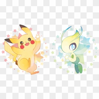 I Ended Up Making A Celebi To Go Along With The Printpic - Cartoon, HD Png Download