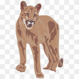 Cougar Lion Download Document Big Cat - Mountain Lion Png Clipart, Transparent Png