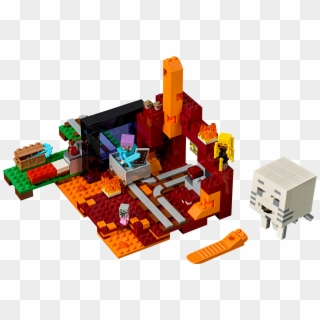 The Nether Portal - Lego Minecraft 2018 Sets, HD Png Download