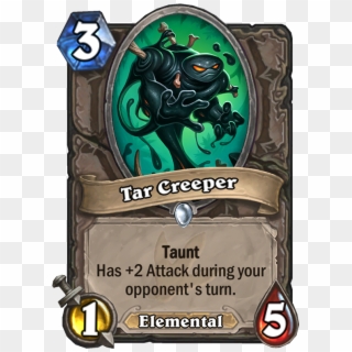 Tar Creeper Card - Hearthstone Charge Divine Shield, HD Png Download
