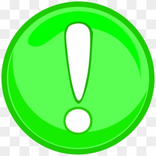 Green Caution Icon Clip Art - Green Caution, HD Png Download