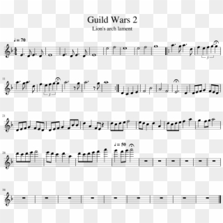 Guild Wars 2 Sheet Music 1 Of 1 Pages - Love Of A Princess Cello Sheet Music, HD Png Download