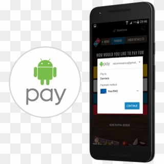 Now Accepted In Store And In The Domino's Android™ - Android Pay, HD Png Download