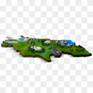 Map Of Jamaica For All-inclusive Family Vacations - Scale Model, HD Png Download