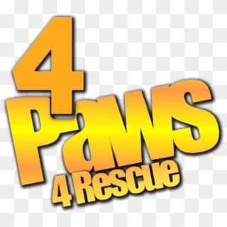 4 Paws 4 Rescue 4 Paws 4 Rescue - Graphic Design, HD Png Download