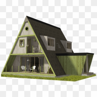 A-frame House Plans Evelyn - House, HD Png Download