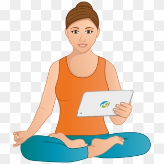 Yoga Clipart Yoga Teacher - Sitting, HD Png Download