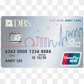 Dbs Unionpay Platinum Debit Card - China Union Pay, HD Png Download