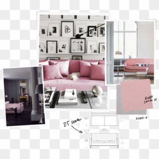 Parkncube The Sofa Chair Company Factory - Living Room Pink Pillow, HD Png Download