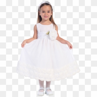 Girl White Dress Png, Transparent Png