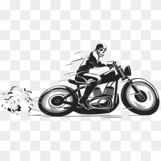 Delivery Clipart Motorcycle - Png Biker, Transparent Png