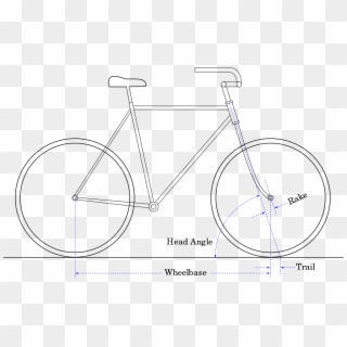 Bicycle And Motorcycle Geometry - Dimensions D Un Velo, HD Png Download
