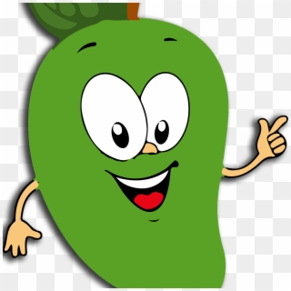 Green Mango Cartoon Png - Green Mango Fruit Cartoon, Transparent Png