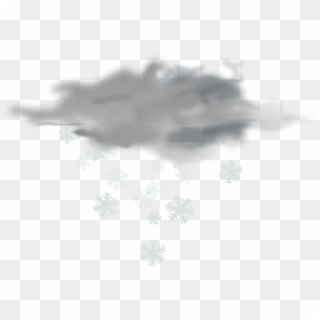 Snowfall Png Free Download - Snow Cloud Transparent Background, Png Download