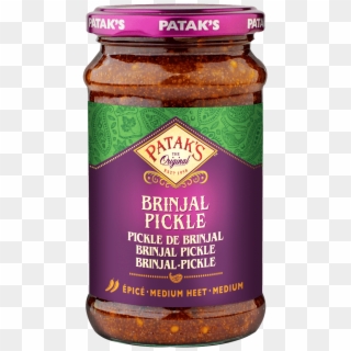 Pataks Brinjal Pickle 250 Ml - Pataks Lime Pickle, HD Png Download