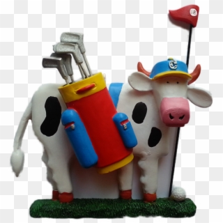 Golfing Cow 2018 09 28 A - Dairy Cow, HD Png Download