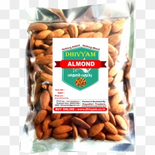 Almond / பாதாம் பருப்பு 250g - Almond, HD Png Download