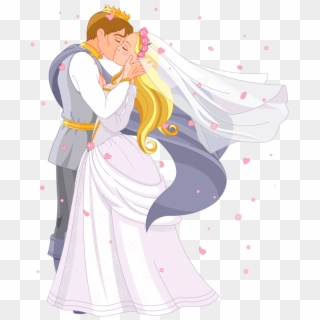 Фотки Wedding Couples, Wedding Album, Wedding Cards, - Prince And Princess Wedding Cartoon, HD Png Download