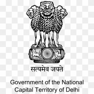 The Emblem Also Displays The Motto Of India - Govt Of National Capital Territory Of Delhi, HD Png Download