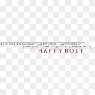 Happy Holi Text Png ¤ 《《 By Randhir 》》 - Carmine, Transparent Png