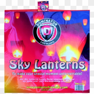 Sky Lanterns Mixed Colors - Flyer, HD Png Download