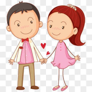 Couple Clipart Love Png - Couple Love Cartoon Png, Transparent Png