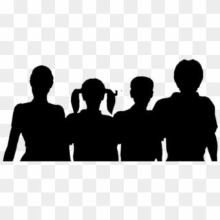 Happy Family Silhouette - Adolescent Silhouette Png, Transparent Png