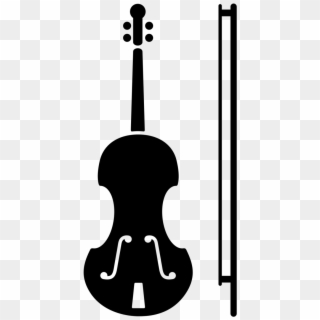 Fluted Clipart Violin Teacher - Violin Black And White Concert, HD Png Download