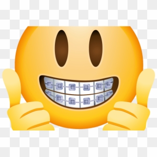Dank Laughing Emoji Png ↺ - Emoji Braces Faces, Transparent Png