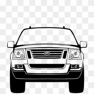 Car Front Silhouette Png, Transparent Png