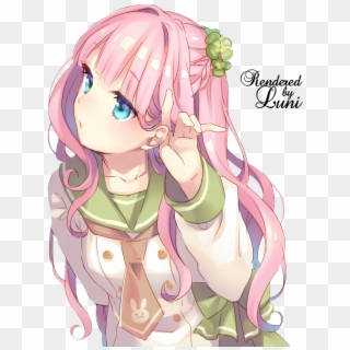 Hair anime girl pink Anime Female