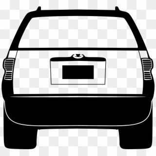 Car Silhouet Vector Png - Car Back Icon Png, Transparent Png