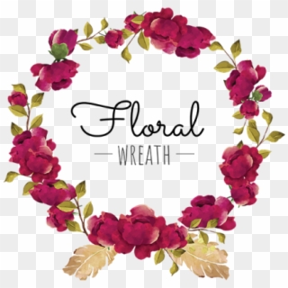 Flower, Wreath, Red, Burgundy, Blooming, Beautiful, - Vectores Corona De Flores Png, Transparent Png