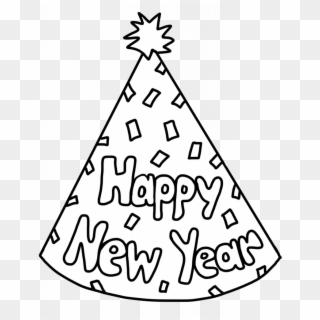 Happy New Year Coloring Sheet 2 With Pages - Happy New Year 2019 Coloring Page, HD Png Download