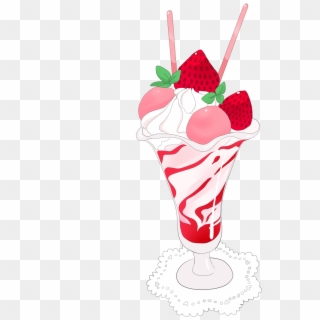 Sundae Parfait Ice Cream Milkshake Drawing - Parfait, HD Png Download