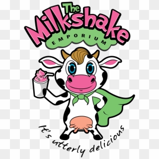 Cartoon Design The Emporium Promises Utterly Delicious - Milkshake Logo Design, HD Png Download