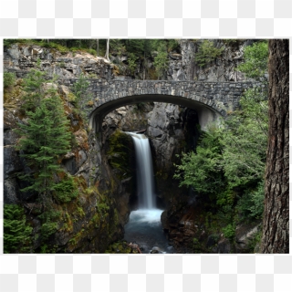 Christine Falls Of Mount Rainier National Park In Washington - Christine Falls, HD Png Download