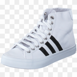 Adidas Originals Courtvantage Mid White/black/metallic - Shoe, HD Png Download