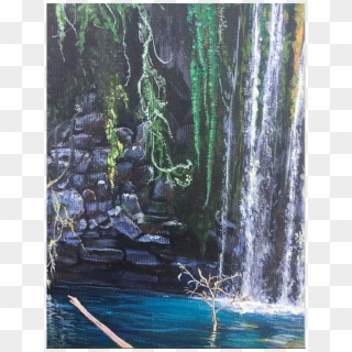 Ksoy02 Duden Waterfalls, Original Paintings, - Riparian Forest, HD Png Download