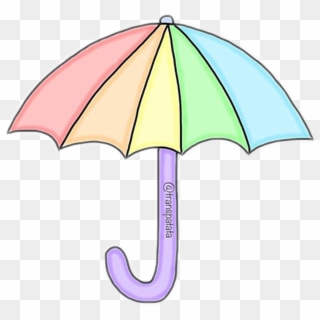 #umbrella #rainbow #rainbows #rain #umbrellas #overlay - Umbrella, HD Png Download