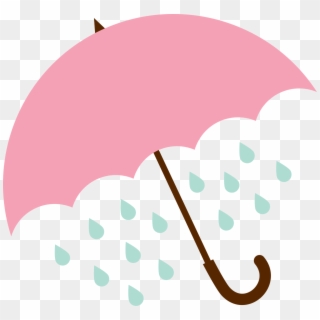 Umbrella And Rain Svg Cut File - Illustration, HD Png Download